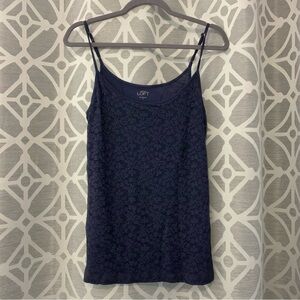 LOFT Lace Camisole (Navy) Size M